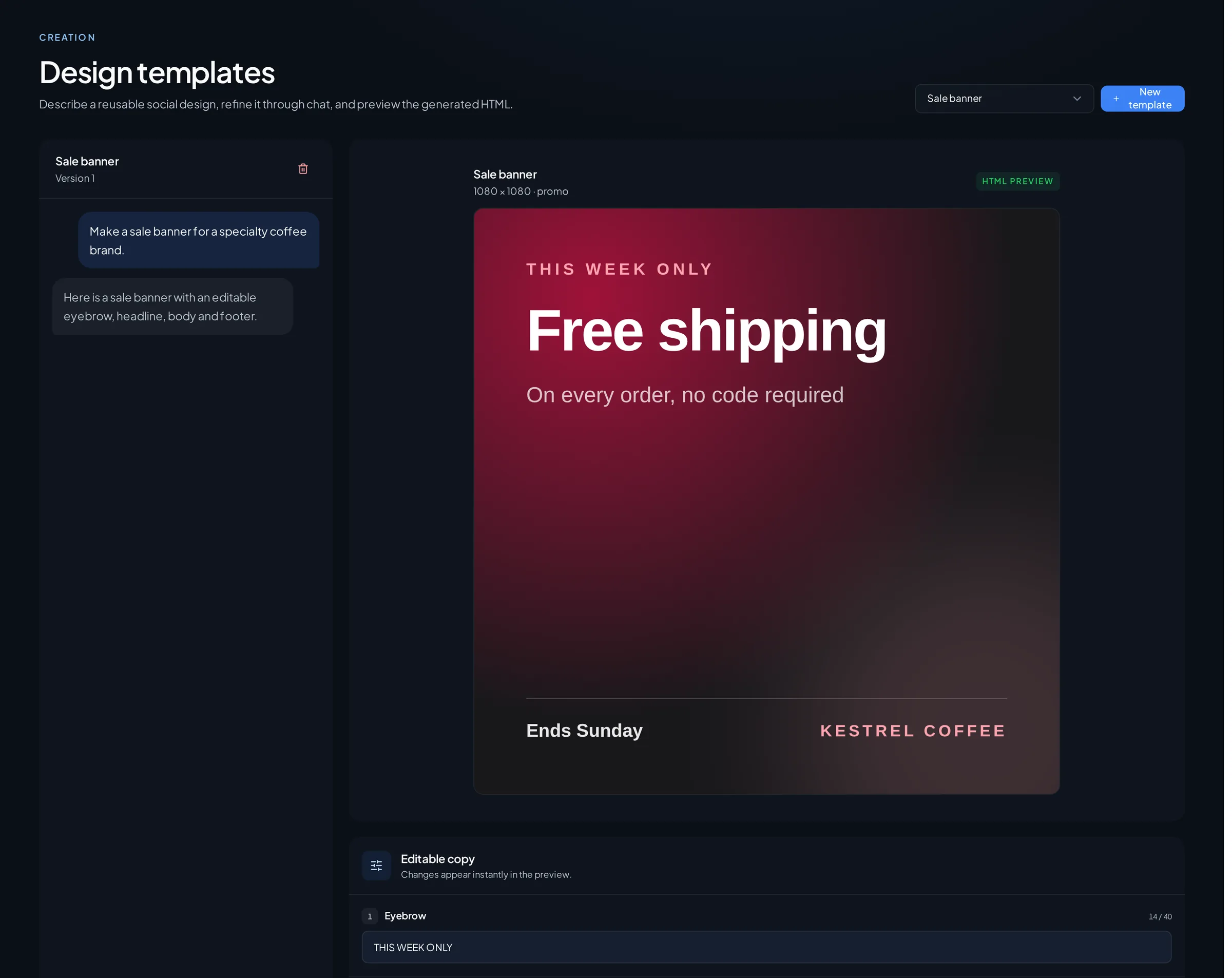 A reusable Amplispect design template keeping every content drop on brand